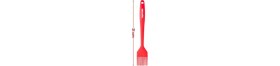 Resim Silicolife Yumurta Fırçası, Isıya Dayanıklı Yanmaz Yapışmaz Tek Parça Silikon Fırça 21CM Kırmızı 