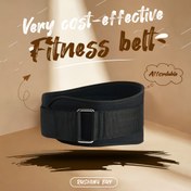 Resim Nefes Alabilen Fitness Bel Kemer - Ter Emici, Ayarlanabilir Destek Kemer, Ağırlık Kaldırma ve Açık Hava Aktiviteleri için, Metal Tokalı Siyah, Ergonomik Tasarım ile Kararlılık ve Konfor, Spor Salonu Aksesuarları, Şık Spor Görünümü, Dayanıklı Spor Giyim 