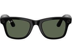 Resim RAY-BAN META WAYFARER PARLAK SİYAH ŞEFFAF TRANSITIONS YEŞİL CAM SİZE 53 (2.NESİL) RW 4012 