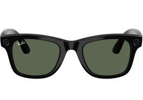 Resim RAY-BAN META WAYFARER PARLAK SİYAH ŞEFFAF TRANSITIONS YEŞİL CAM SİZE 53 (2.NESİL) RW 4012 