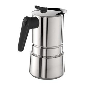 Resim Pedrini Caffet-Acciaio Moka Pot, 4 Cups 