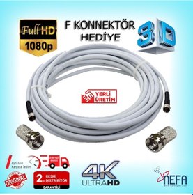 Resim Uydu Anteni Kablosu Rg6 U4 Digiturk Uyumlu 20 Metre 
