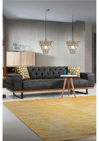 Resim Enisa Üçlü Kanepe - Antrasit Antrasit 