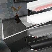 Resim 1 adet 3.0 metre Silikon Katlanabilir Su Barajı Şeridi, Kuru ve Islak Ayrım için Kendinden Yapışkanlı, Banyolar, Tezgahlar ve Zeminler için Uygun, 1/2/3 Boyutlarda Mevcut 