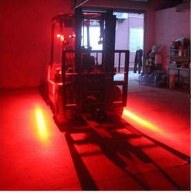 Resim Forklift Güvenlik Çalışma Lambası İz Lambası Kırmızı 