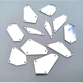 Resim Aker Hediyelik Kına Hatırası Hazırlamak Için 2cm 20 Adet Akrilik Malzeme Delikli Yapışkanlı 