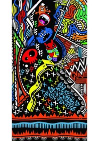 Resim Buffalo Bandana Mix Siyah 