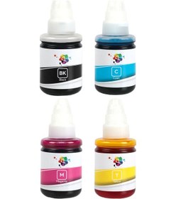 Resim QC Canon Pixma G2410 Uyumlu Yazıcı Mürekkep Seti 135ml 4 Renk 