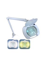 Resim 6030 Sarı Ve Beyaz Led Işık Seçenekli Geniş Mercekli Büyüteç 