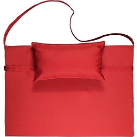 Resim Bysay Taşınabilir Katlanır Çanta Şezlong Minderi Kırmızı 