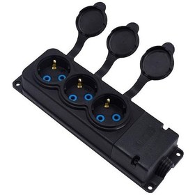 Resim Monofaze Kauçuk 3'lü Priz 