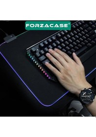 Resim Siyah Zemin Rgb Ledli Gaming Mouse Pad - Fc486 