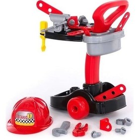 Resim Meslek Setleri - Mekanik- Tekerlekli Tamir Seti Tezgahı 51 Cm - 27 Parça 
