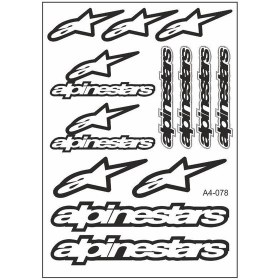 Resim SEVEN KARDEŞLER A4 Sticker Alpinestars 078 Tek Paket Çoklu 