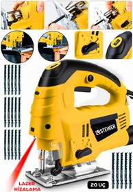 Resim teknotrust 4600W Lazerli Metal Şanzumanli 6 Kademe Dekupaj Testere Makinesi 