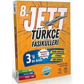 Resim Ünlüler Karması Ünlüler Yayınları 8. Sınıf Türkçe Jett Soru Fasikülleri LGS Sınavına Hazırlık İçin Soru Bankası 