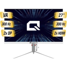 Resim Quantum Pearl Gamıng Mg27w-a 27&quot 1ms, 300hz, Full Hd Va, Dp, Hdmı, Dahili Hoparlör, Yükseklik Ayarlı, Gamıng Monitör Beyaz 