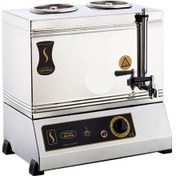 Resim Işıkgaz Silverinox 30 Luk Elektrikli 20 Litre 2 Demlikli Çay Kazanı 