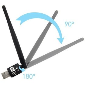 Resim 3 Dbi Wireless Antenli Adaptör Kablosuz USB Wi-Fi Alıcı 