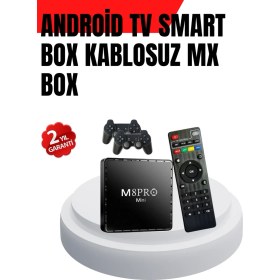 Resim M8PRO 2gb Ram + 64GB Retro Oyunlu Tv Box 