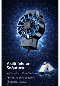 Resim Fan Radyatörü Kablolu Telefon Soğutucu Type-c-usb Aparatı Dahil Diğer 