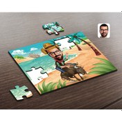 Resim Kişiye Özel Rodeo Karikatürlü Ahşap Puzzle-1 