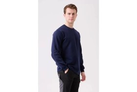 Resim Pamuklu Sweatshirt Kışlık Erkek Süveter Galanthus Basic Rahat Kesim Günlük Iş Kullanımı Için 