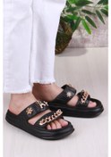 Resim Fort Smx Ez5118 Plaj Deniz Havuz Terliği Hafif Rahat Esnek Kadın Terlik Siyah 
