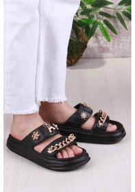 Resim Fort Smx Ez5118 Plaj Deniz Havuz Terliği Hafif Rahat Esnek Kadın Terlik Siyah 