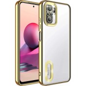 Resim M.TK Moveteck Xiaomi Redmi Note 10 Kılıf Kamera Lens Korumalı Parlak Renkli Logosu Açık Derin Mor 