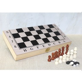 Resim Ahşap Kutulu Satranç Tavla Seti Model 2 - 9044555994415do 