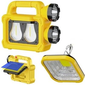 Resim Powermaster Pm-26930 Solar Panelli 6 Işık Modlu Powerbank Özellikli 2400mah Type C Giriş 5v Led Kamp Feneri 