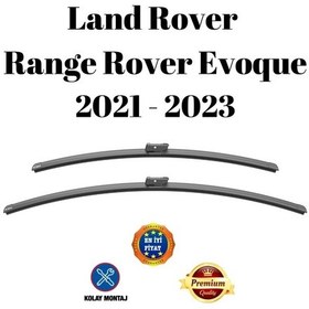 Resim Land Rover Range Rover Evoque 2021 2022 2023 Uyumlu Araca Özel Ön Cam Muz Tipi Silecek Süpürgesi Takımı 65/53cm 2li Set Silbak 