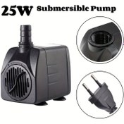 Resim 1 adet 25W AB Fişli Çok Fonksiyonlu Submersible Pompası 1500-2000L/H Dolaşım Submersible Pompası 1.3m Güç Kablosu ile, Bahçe Akvaryum Balık Tencereleri için Uygun 