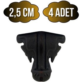 Resim Kelebek Metal Ayak Çeyiz Ve Hediye Kutusu Mobilya Ayağı 2,5cm Bronz 4 Adet Bronz 