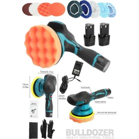 Resim Bulldozer Güç (W)500 W Boşta Maksimum Devir Sayısı (Devir/DK)5000 Disk Çapı 150 Mm Tüm Özellikler Bulldozer Çift Akülü Oto ve Motorsiklet Parlatma Polisaj Makinesi 