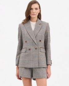 Resim Karaca Kadın Ceket-ekru/kahve 124302105-509-38 120834 Ekru - Kahverengi 