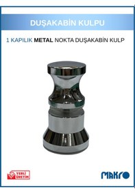 Resim Duşakabin Metal Nokta Kulp Krom Parlak 
