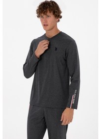 Resim U.s. Polo Assn. Erkek Antrasit Melanj Pijama Takım 50318601-vr081 Antrasit Melanj 