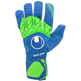 Resim uhlsport 1011070-01 Aquagrıp Kaleci Eldiveni Mavi-neon Yeşil 