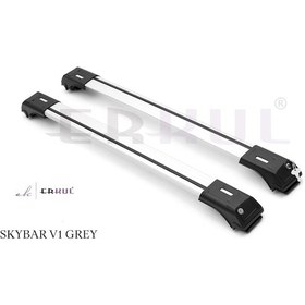 Resim Erkul Cıtroen-C3 Aırcross 2017 Üzeri P. Bagaj Ara Atkı Skybar V1 Gri 
