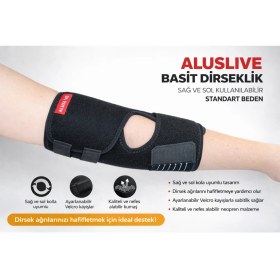 Resim Aluslive Basit Dirseklik Sağ ve Sol Kullanılabilir Standart Beden 