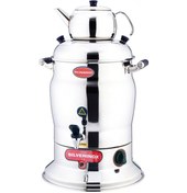 Resim Silverinox Çay Semaveri 1 Demlik 10 Lt. 1500 W. Profesyonel Endüstriyel 