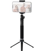 Resim Mufunye Telesın Gp-mnp-093-h 0.91m Alüminyum Seyahat Çekim Çubuğu + Tripod, Aksiyon Kamerası Adaptörü Ve Telefon Klipsi 