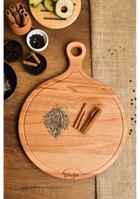 Resim Ahşap Kesme Tahtası - Ahşap Sunum Tahtası - Ahşap Servis Tahtası - Anneler Günü Hediyesi 38x29 Cm Ahşap 