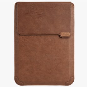 Resim Nillkin 14" Laptop MousePad Fonksiyonlu Deri Kollu Koruyucu Kılıf Kahverengi 