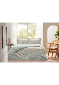 Resim Özdilek Nevresim Takımı Ranforce 57 Tel Tek Kişilik Mınt Natural Marble 