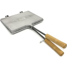 Resim Özaslanlılar Ocak Üstü Sade Tost Makinesi Alüminyum Döküm Tost Makinası 23x17cm Metal 