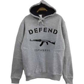 Resim Stonedfame Defend Baskılı Çocuk Sweatshirt 