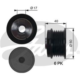 Resim GATES OAP7154 Alternator Rulmani 6Pk Gen:40 Cap:60 Del:17 (Ford: 1.5Tdci 1.6Tdci 2.0Tdci Bmax Cmax II Fiesta VI Focus III Kuga II Transit (WC196329) 